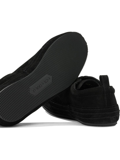 Tom Ford "Dean" Low-Top Sneakers - Black