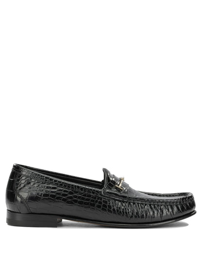 Tom Ford "Double T" Loafers - Black