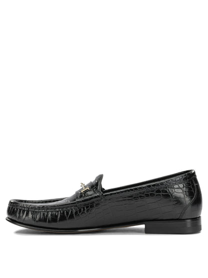 Tom Ford "Double T" Loafers - Black