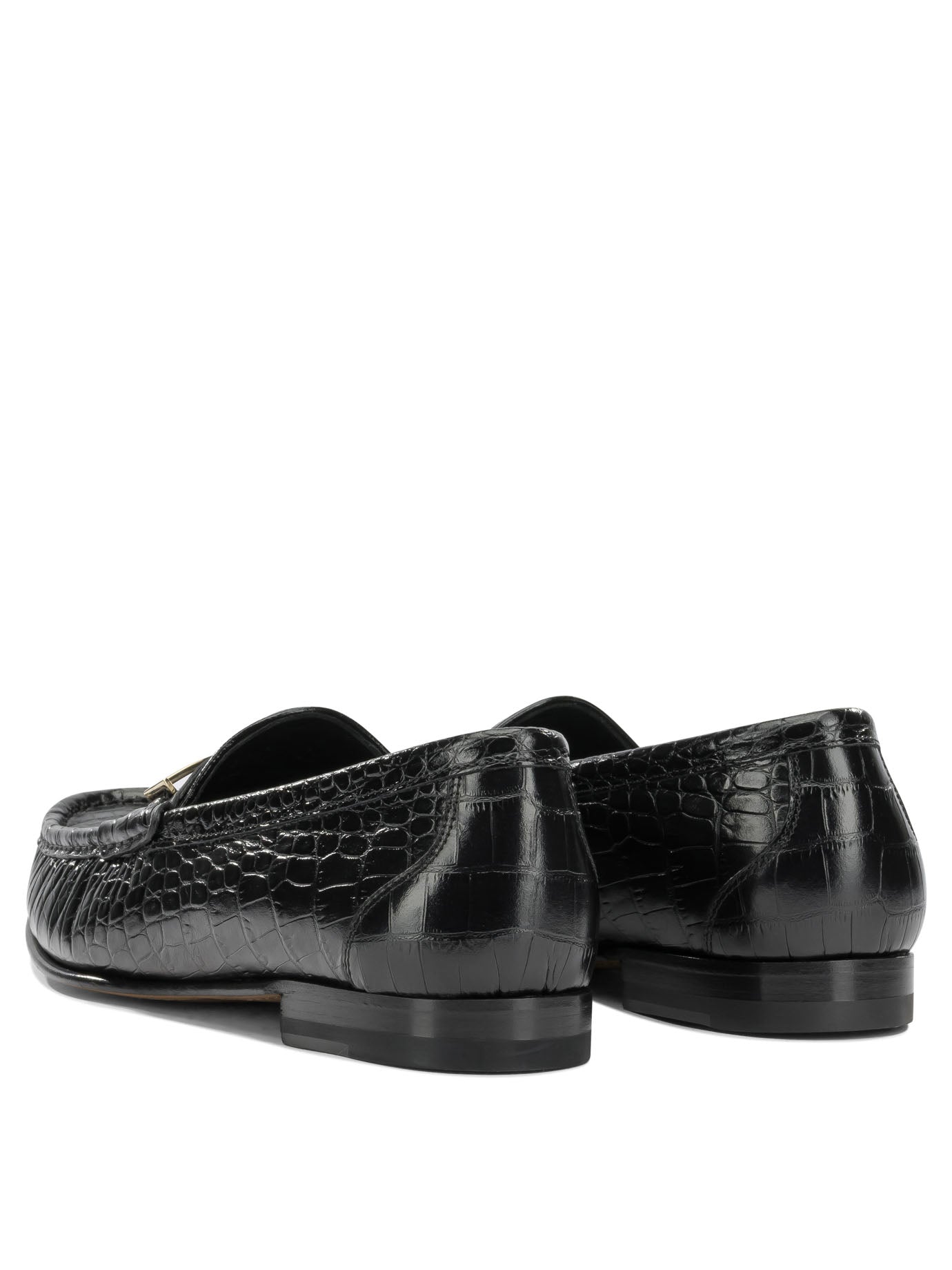 Tom Ford "Double T" Loafers - Black
