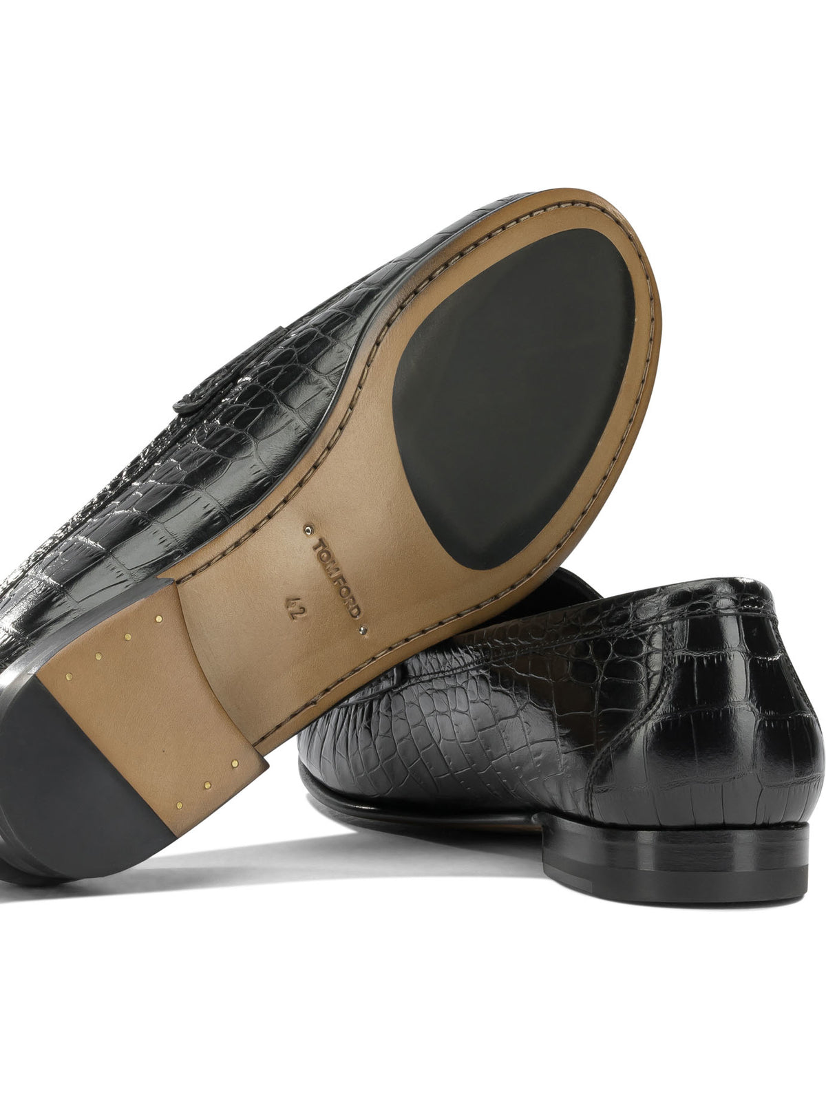 Tom Ford "Double T" Loafers - Black