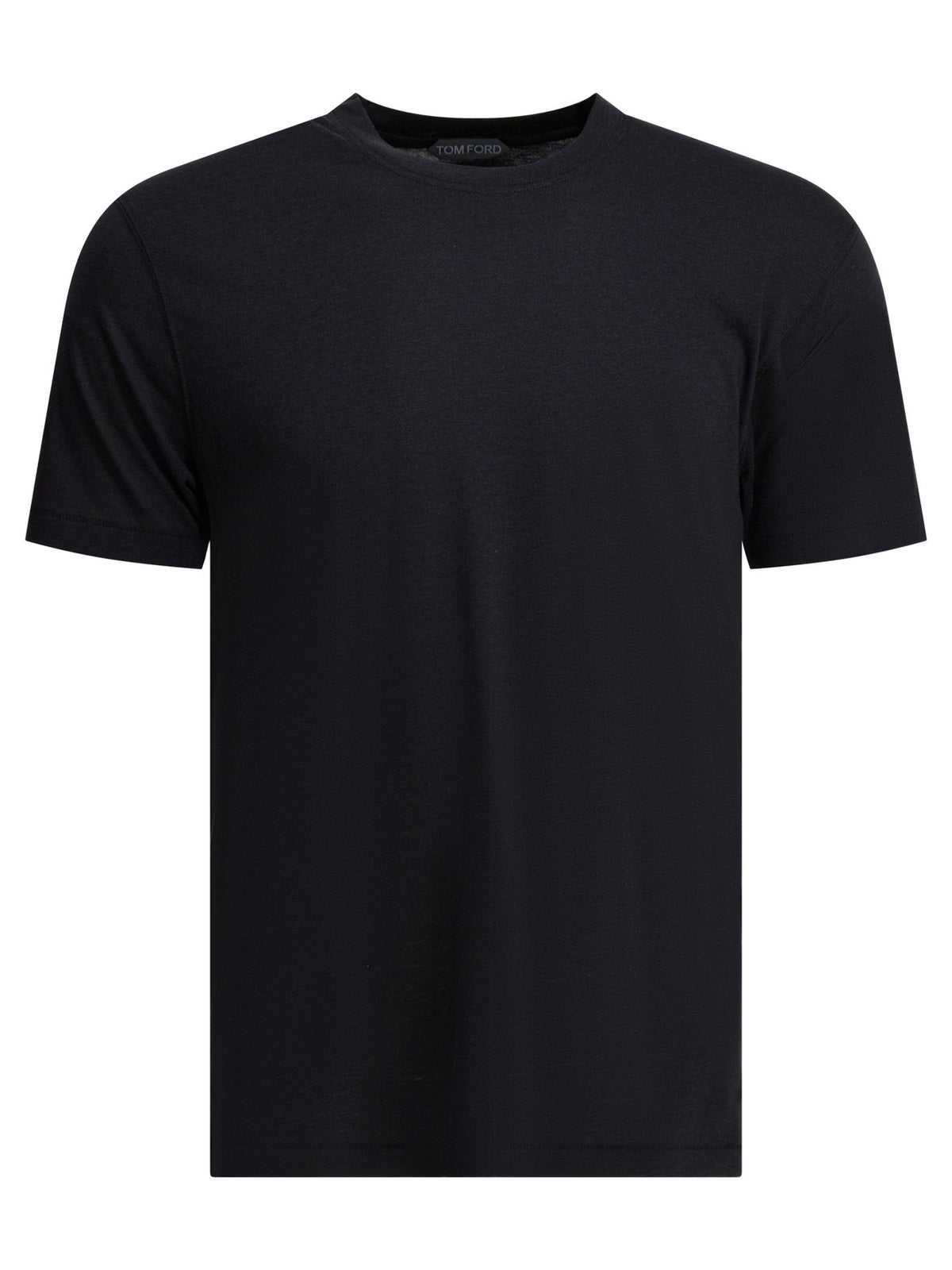 Tom Ford Round-neck T-shirt made of lyocell - Black