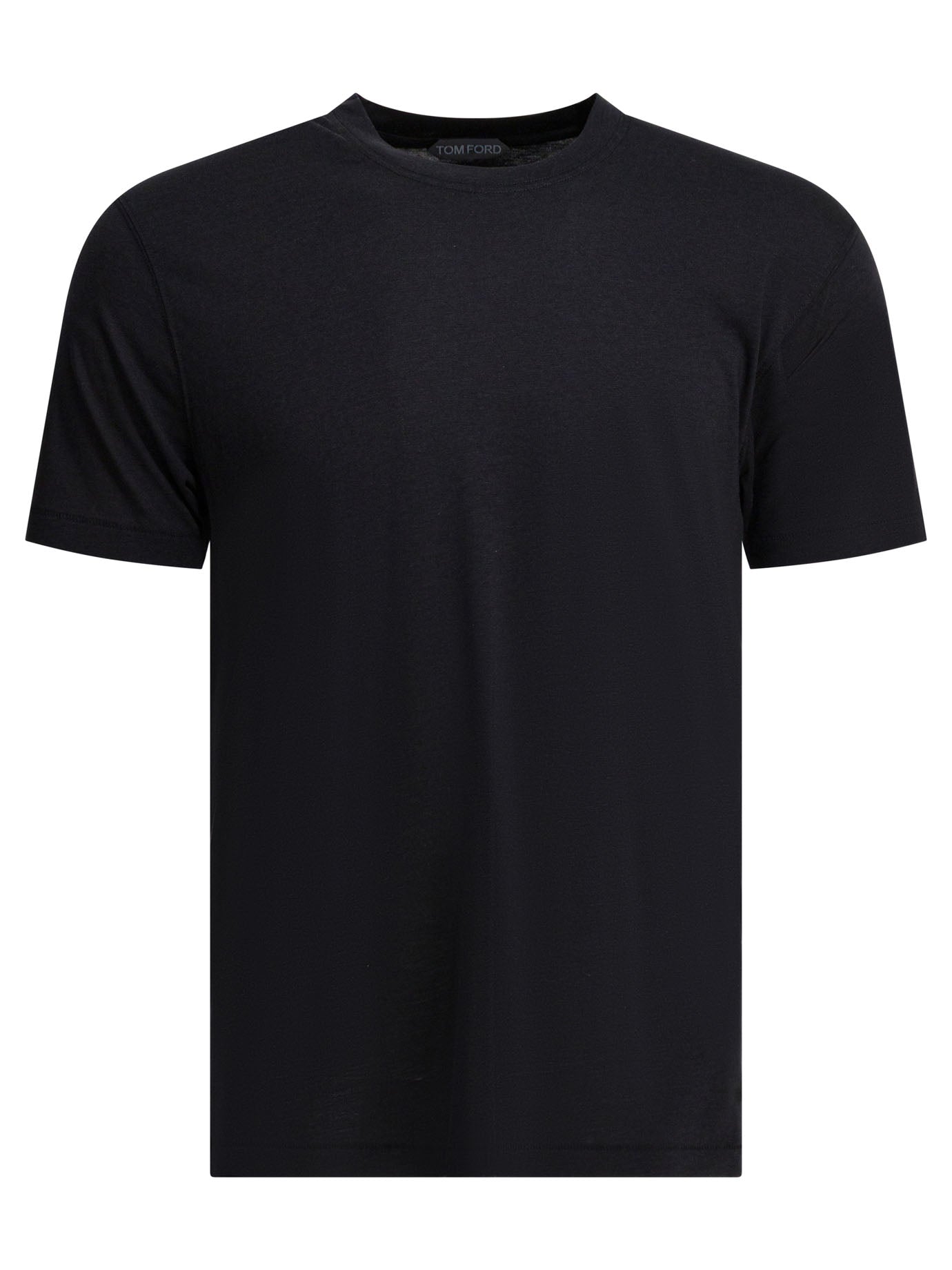Tom Ford Round-neck T-shirt made of lyocell - Black
