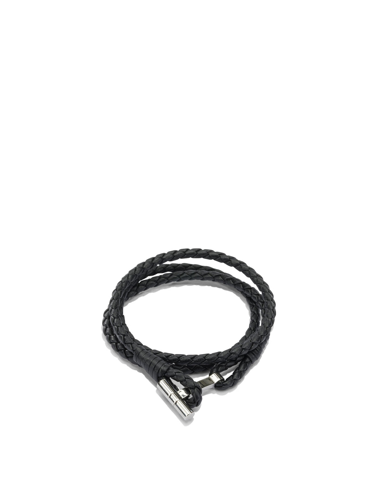 Tom Ford Braided leather bracelet - Black