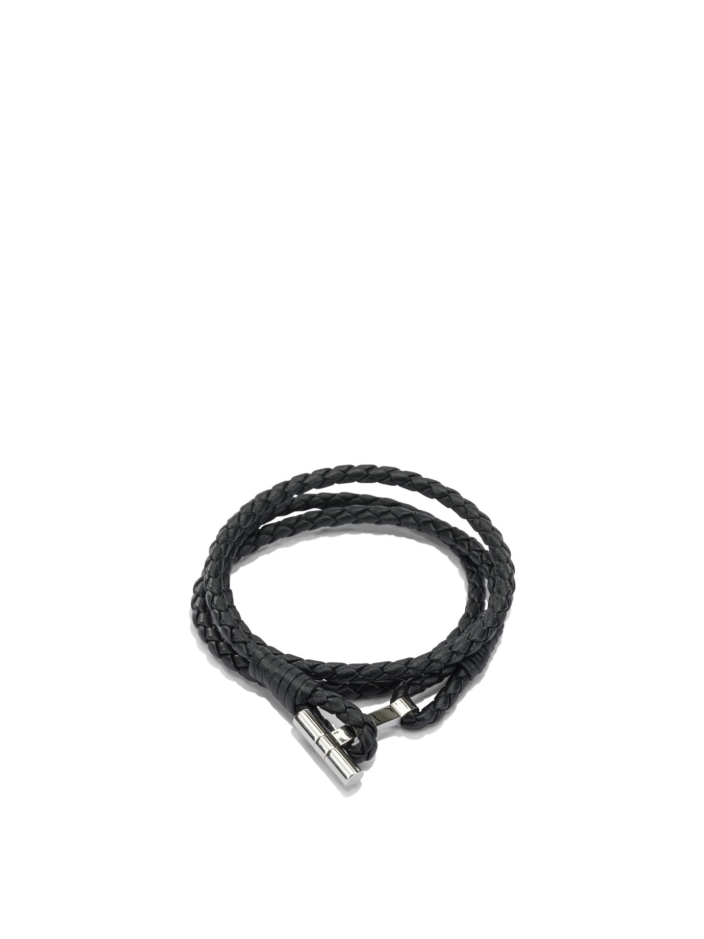Tom Ford Braided leather bracelet - Black