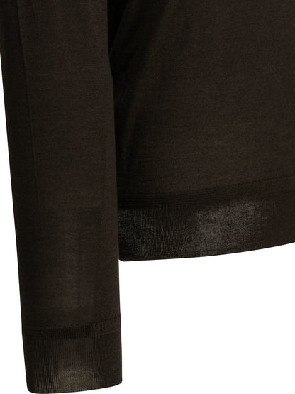 Tom Ford Cashmere and silk crew-neck sweater - Brown