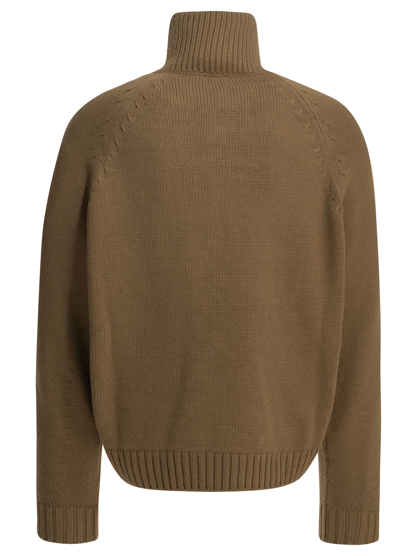 Tom Ford Cashmere wool blend half-zip sweater - Brown
