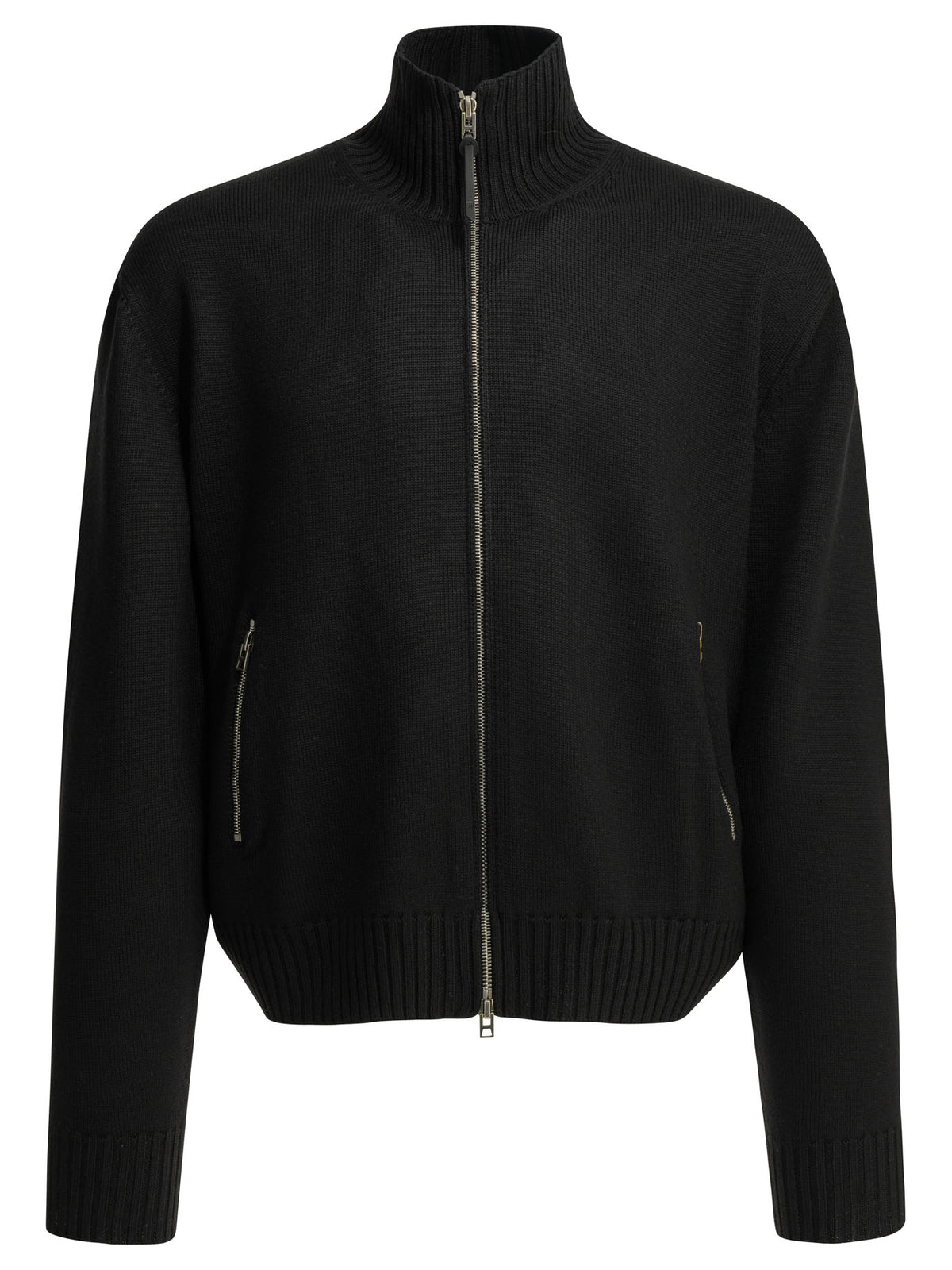 Tom Ford Wool Sweater with a Zipper - Black