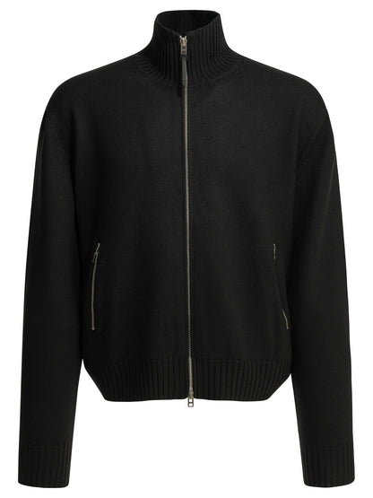 Tom Ford Wool Sweater with a Zipper - Black