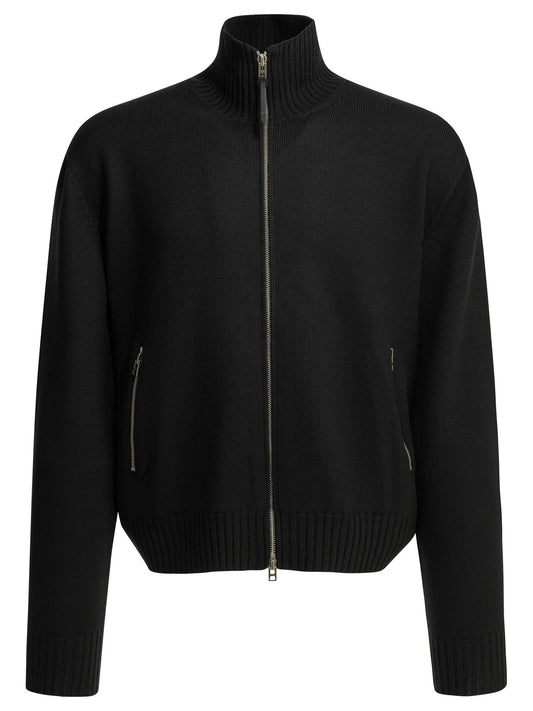 Tom Ford Wool Sweater with a Zipper - Black