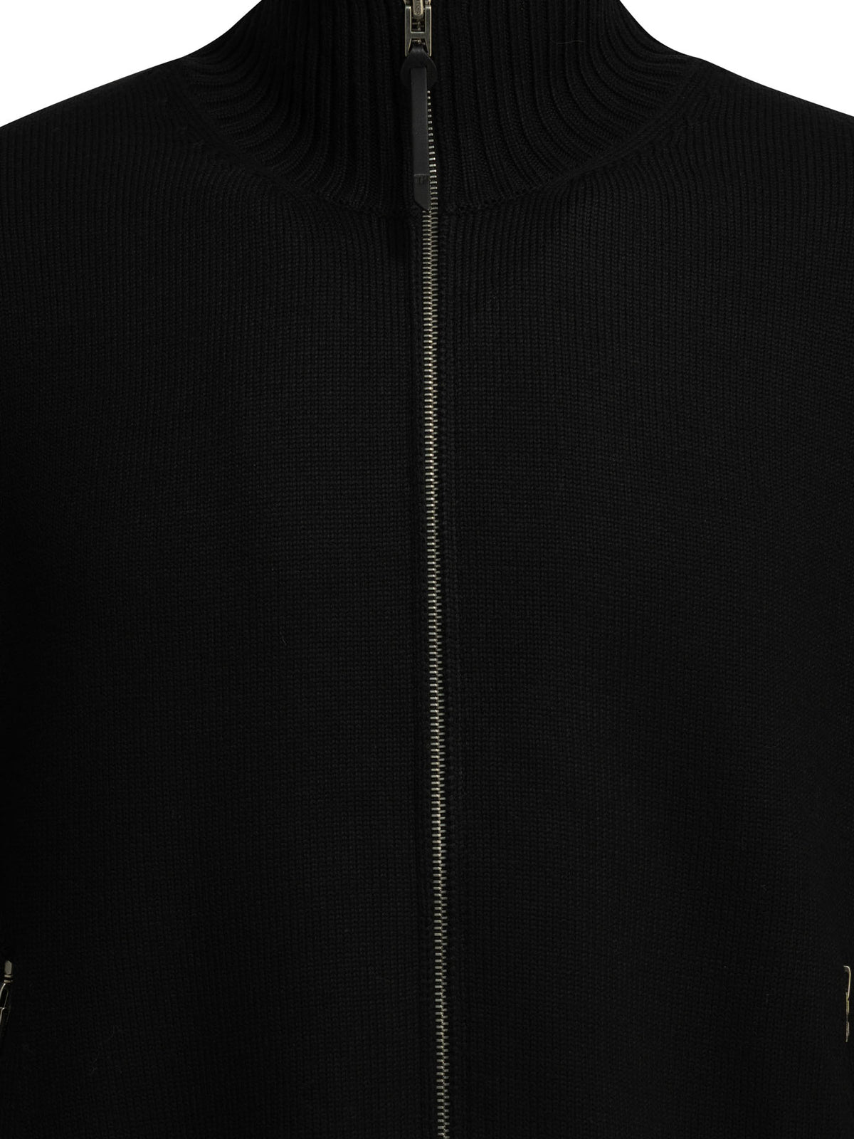 Tom Ford Wool Sweater with a Zipper - Black