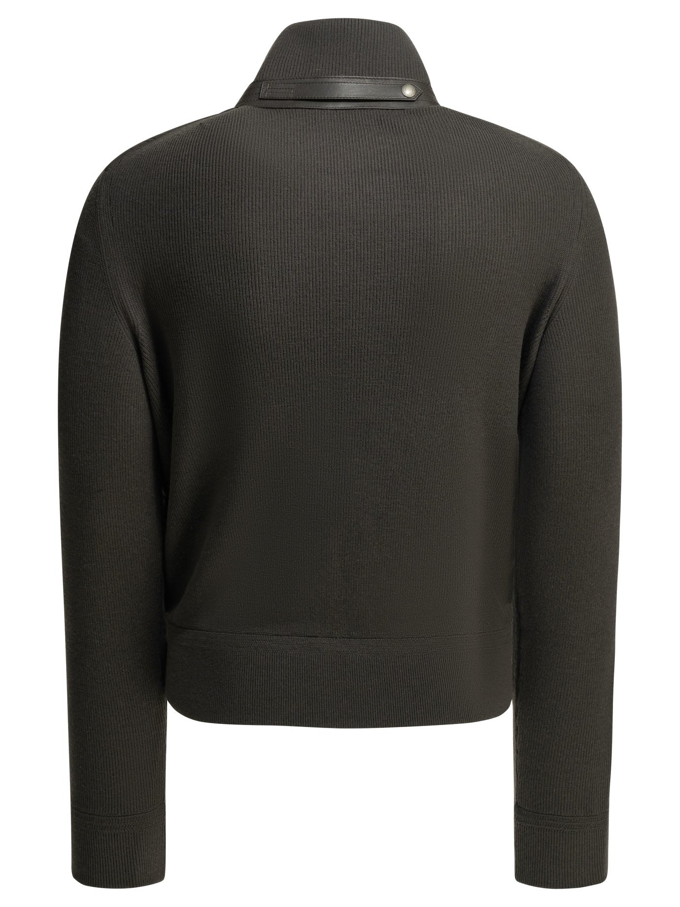 Tom Ford Nylon and wool short down jacket - Grey
