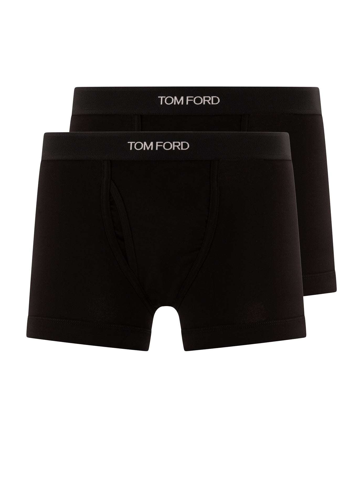 Tom Ford Cotton boxer shorts with logo - Black
