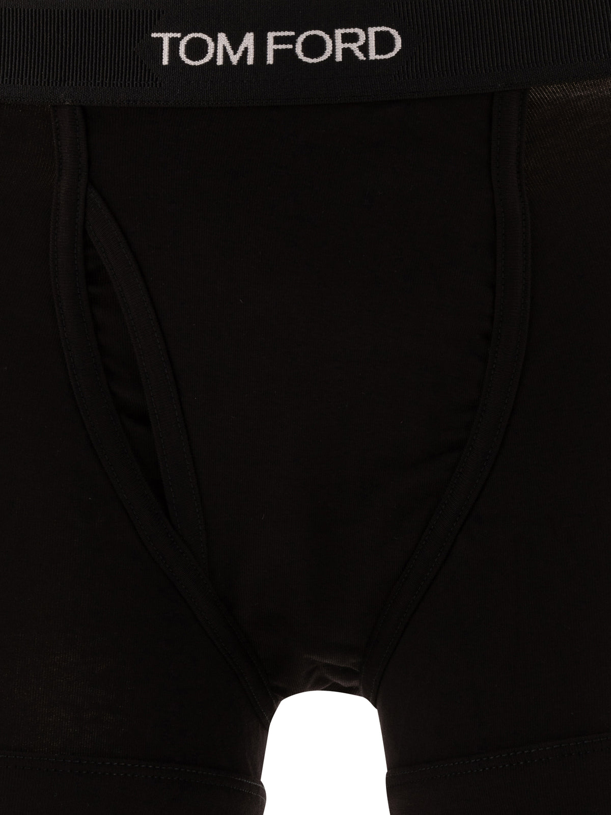 Tom Ford Cotton boxer shorts with logo - Black