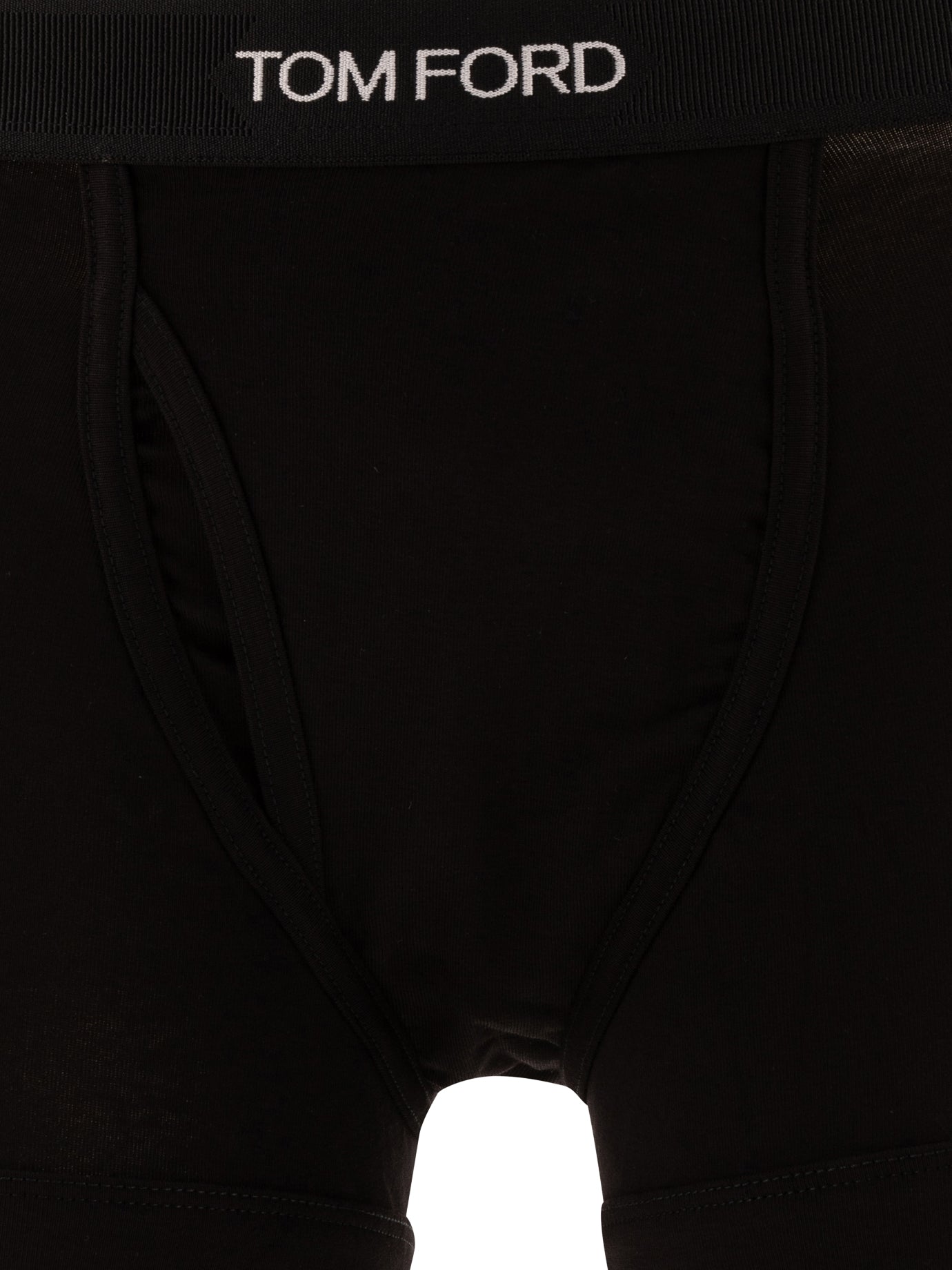 Tom Ford Cotton boxer shorts with logo - Black