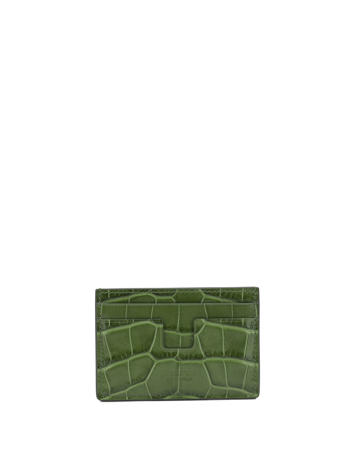 Tom Ford "Tejus T Line" Card Holder - Green
