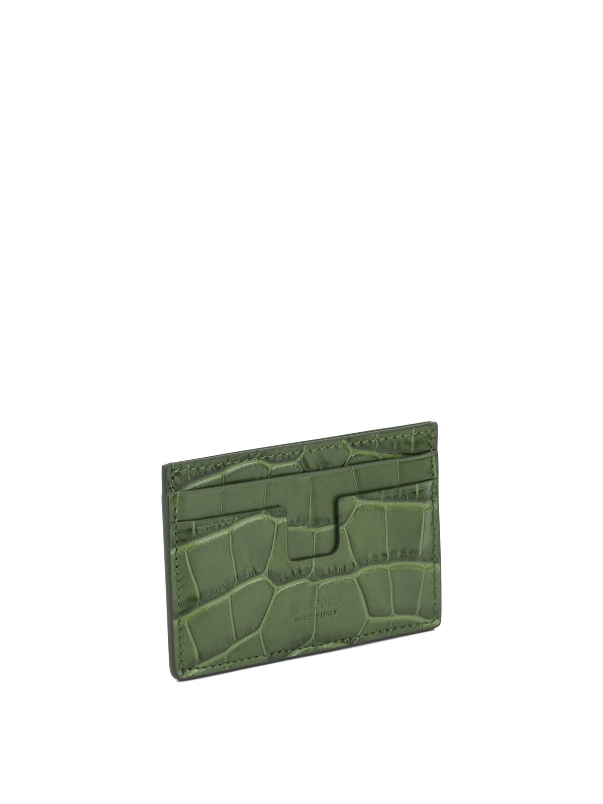 Tom Ford "Tejus T Line" Card Holder - Green