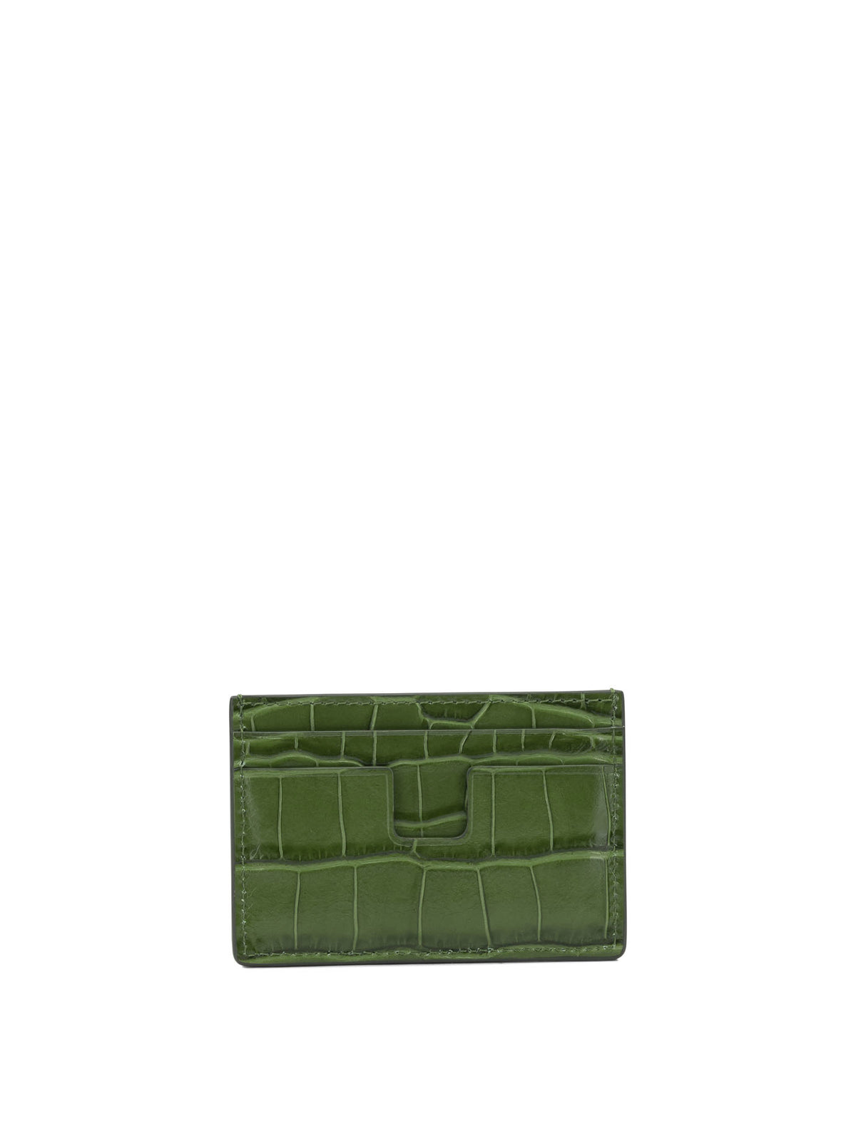 Tom Ford "Tejus T Line" Card Holder - Green