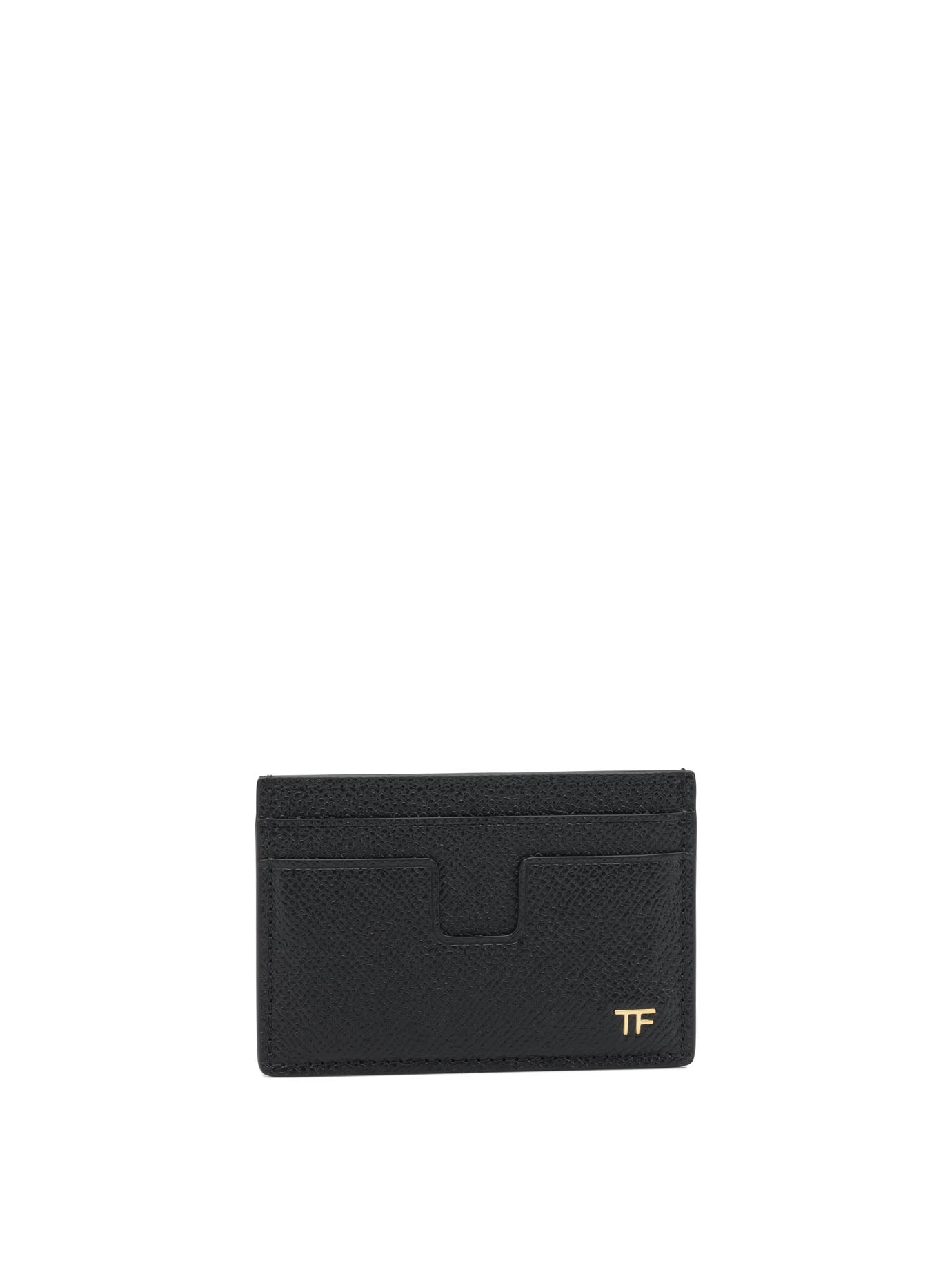 Tom Ford Leather Card Holder - Black