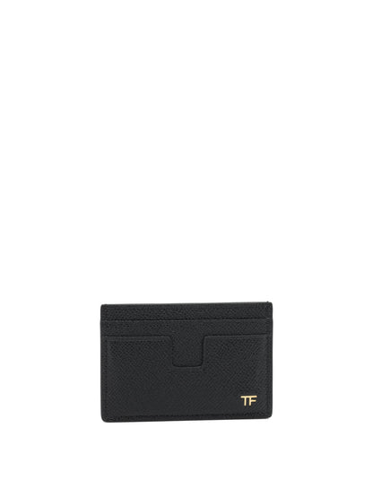 Tom Ford Leather Card Holder - Black
