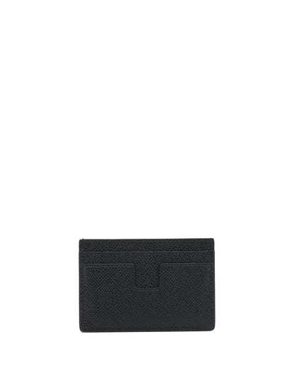 Tom Ford Leather Card Holder - Black