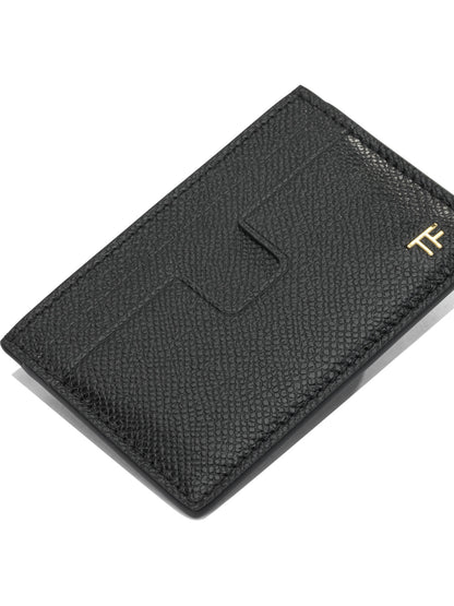 Tom Ford Leather Card Holder - Black