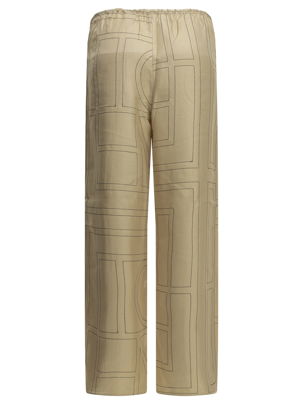 Toteme "Monogram" Casual Pants - Beige