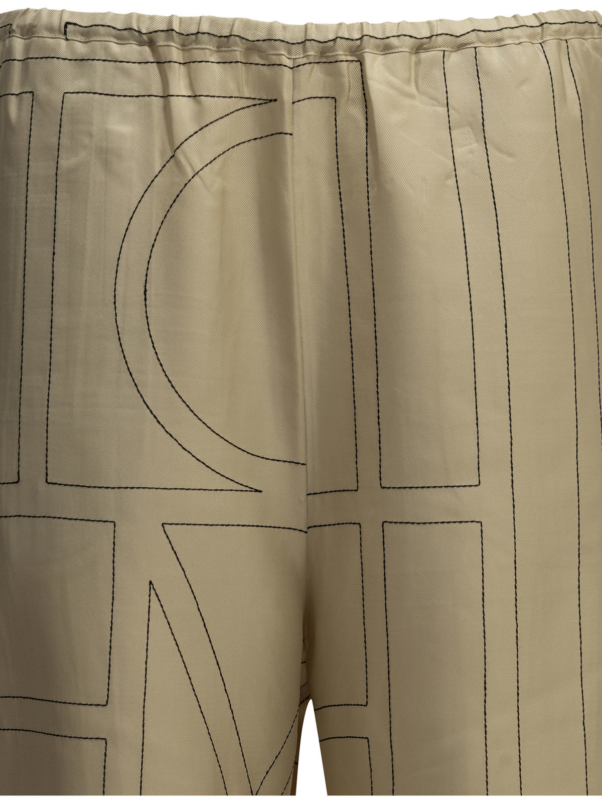 Toteme "Monogram" Casual Pants - Beige