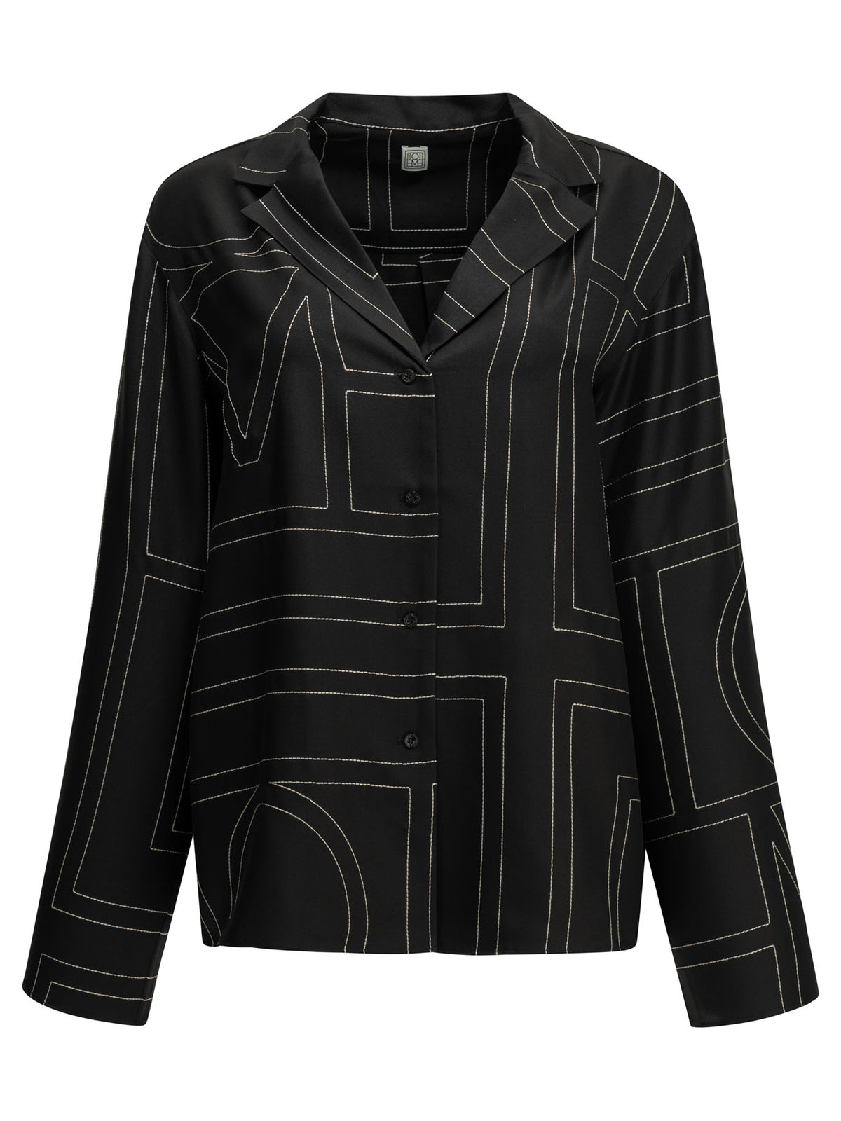 Toteme "Monogram" Casual Shirt - Black