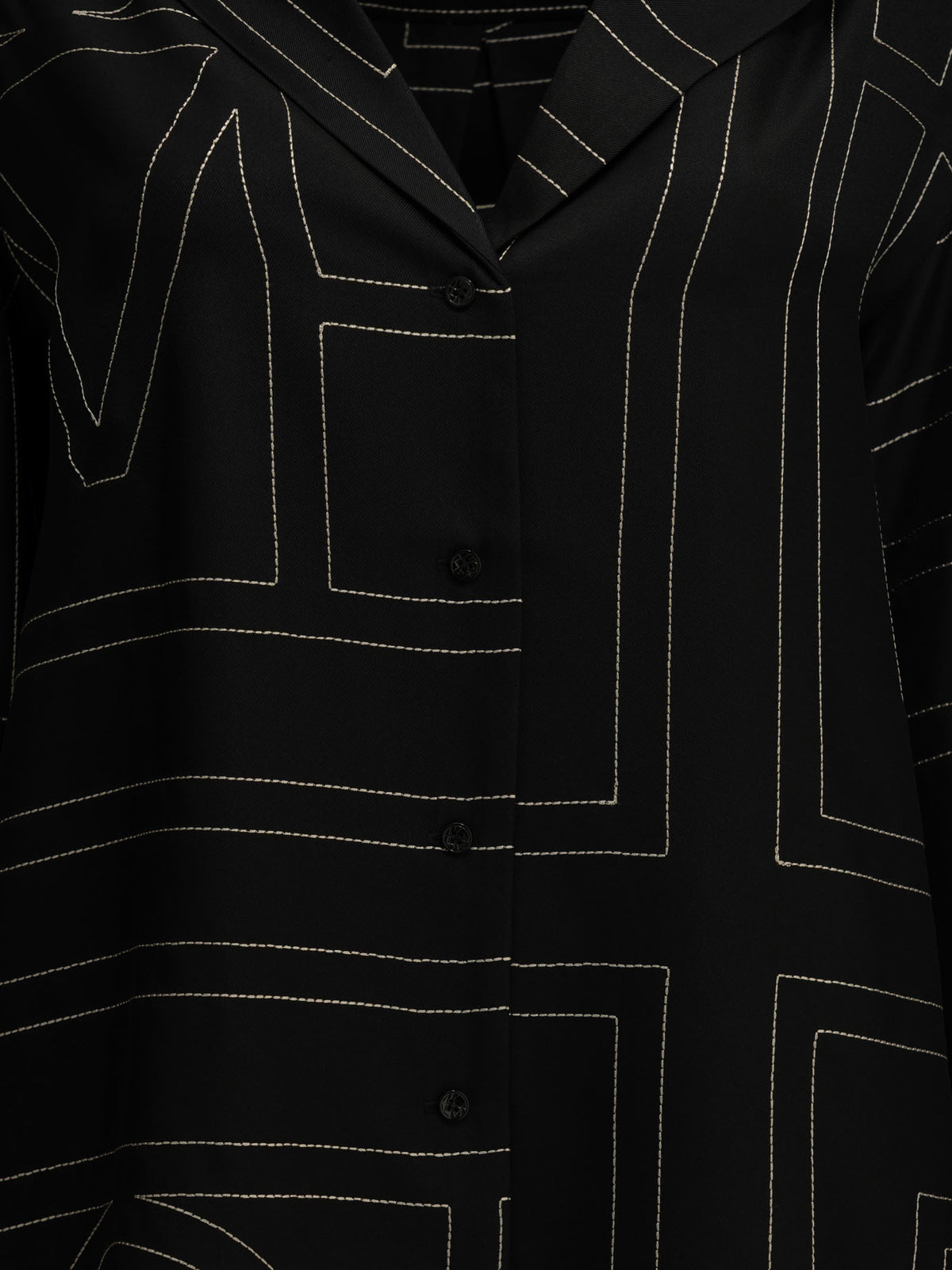 Toteme "Monogram" Casual Shirt - Black