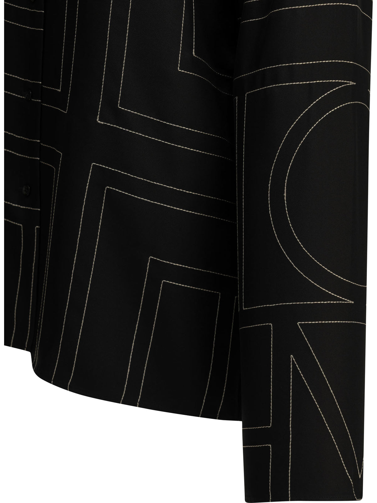 Toteme "Monogram" Casual Shirt - Black