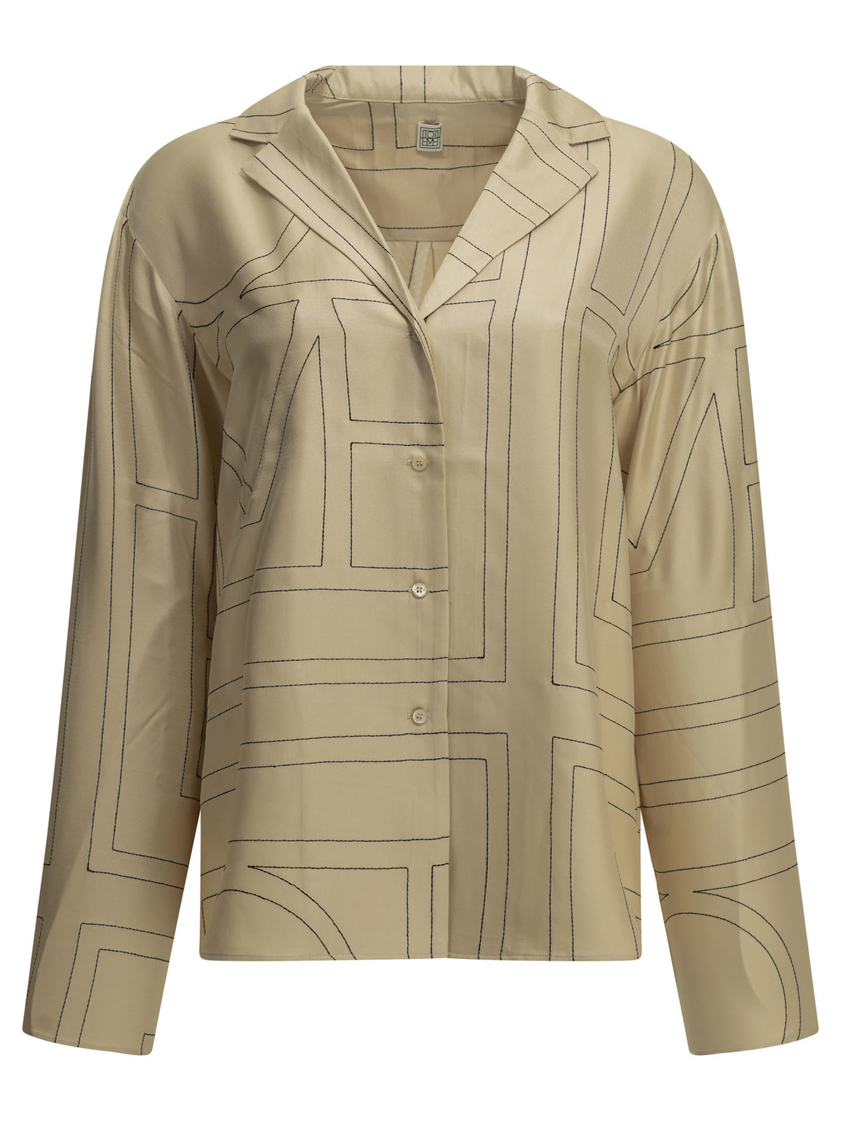 Toteme "Monogram" Casual Shirt - Beige