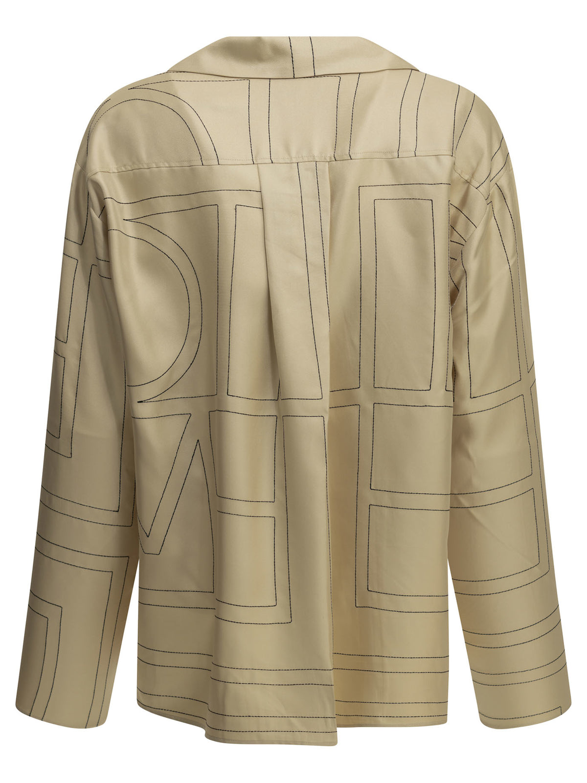 Toteme "Monogram" Casual Shirt - Beige