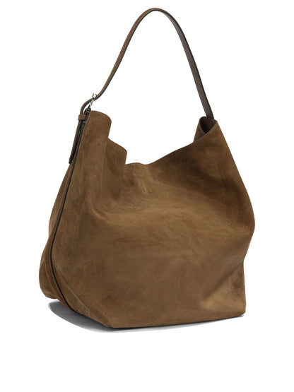 Toteme Suede medium shoulder bag - Brown