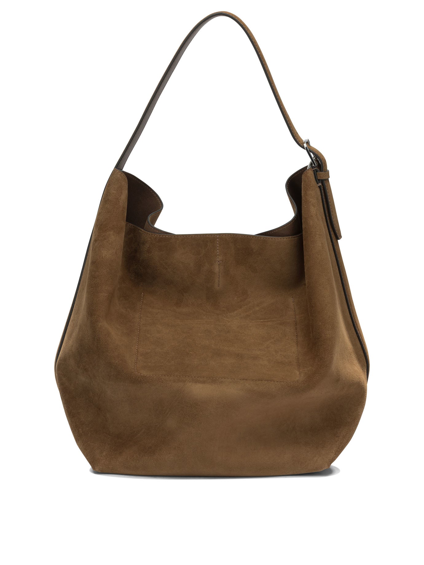 Toteme Suede medium shoulder bag - Brown