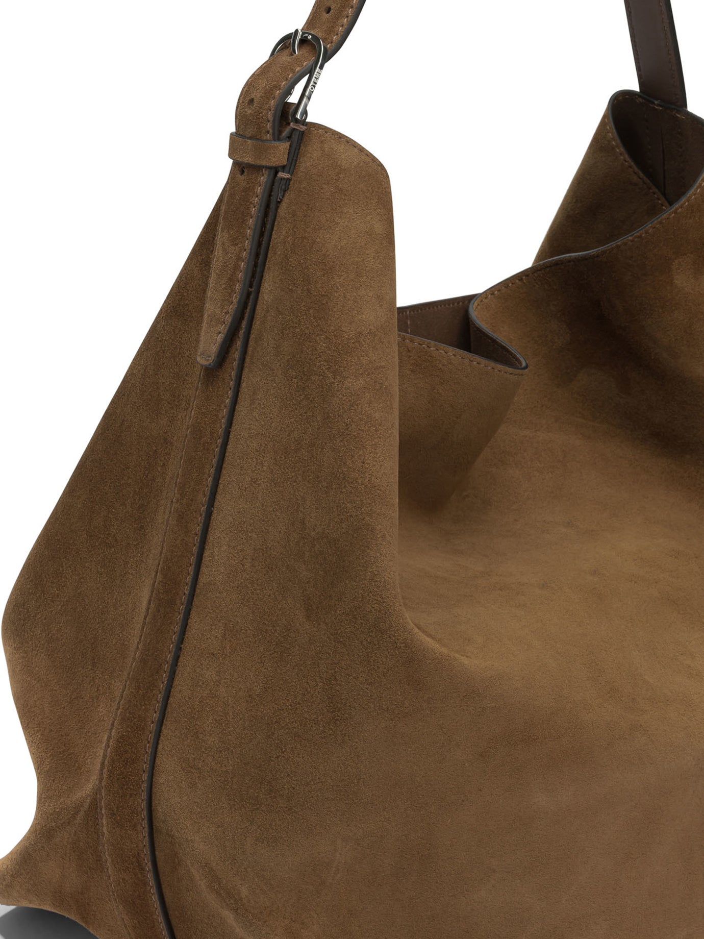 Toteme Suede medium shoulder bag - Brown