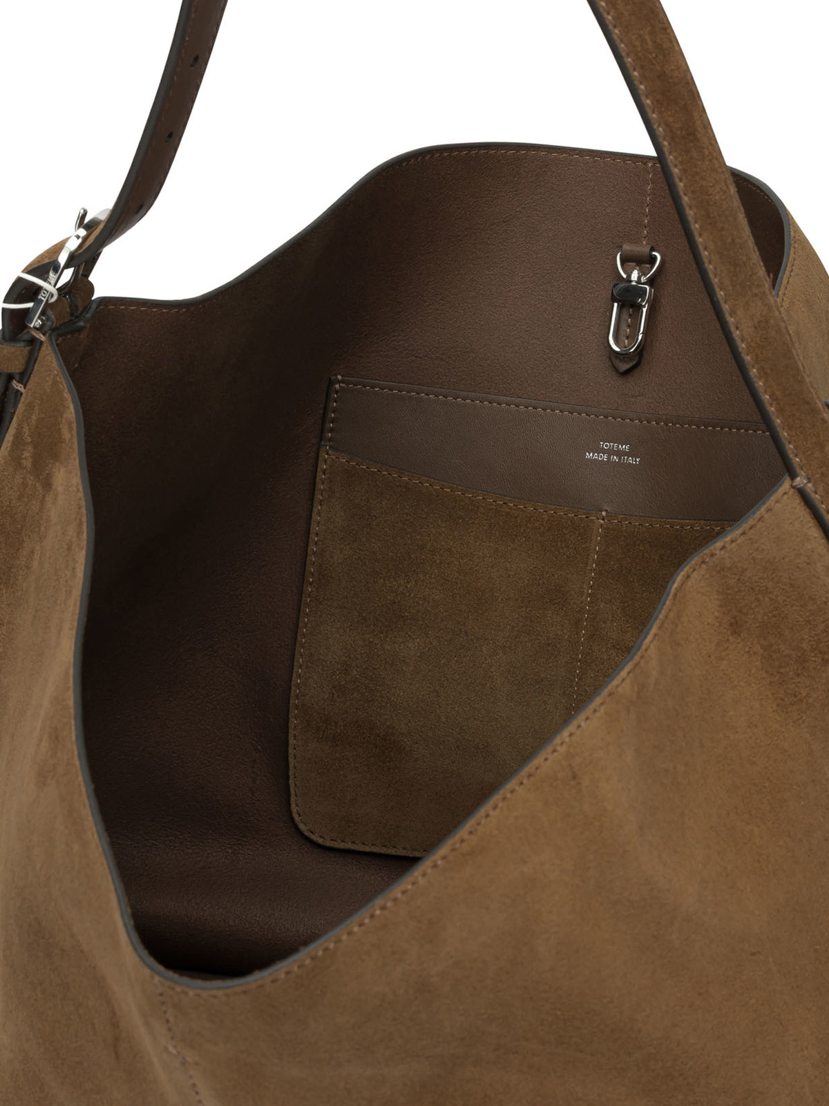 Toteme Suede medium shoulder bag - Brown
