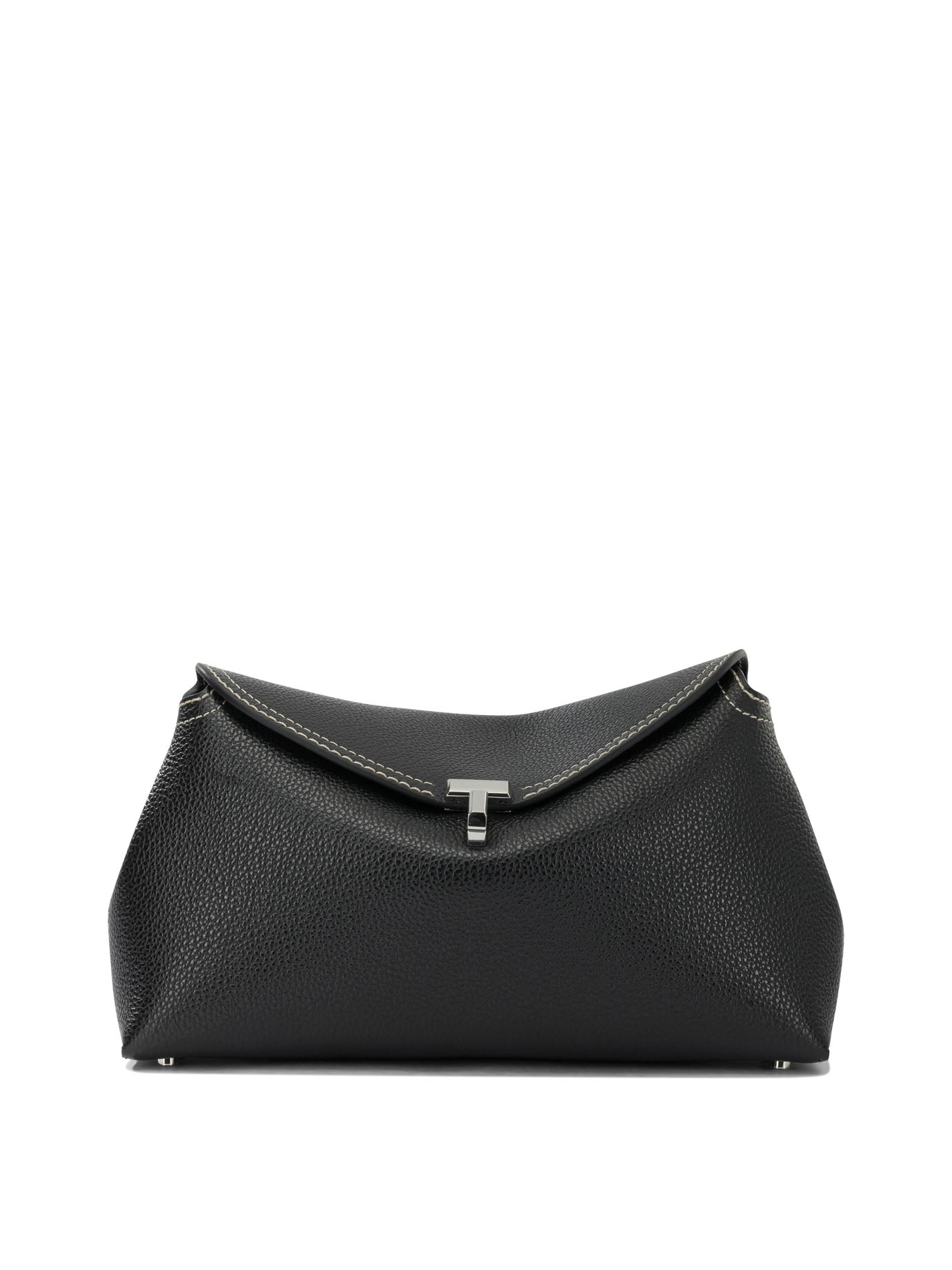 Toteme "T-Lock" Clutch Bag - Black
