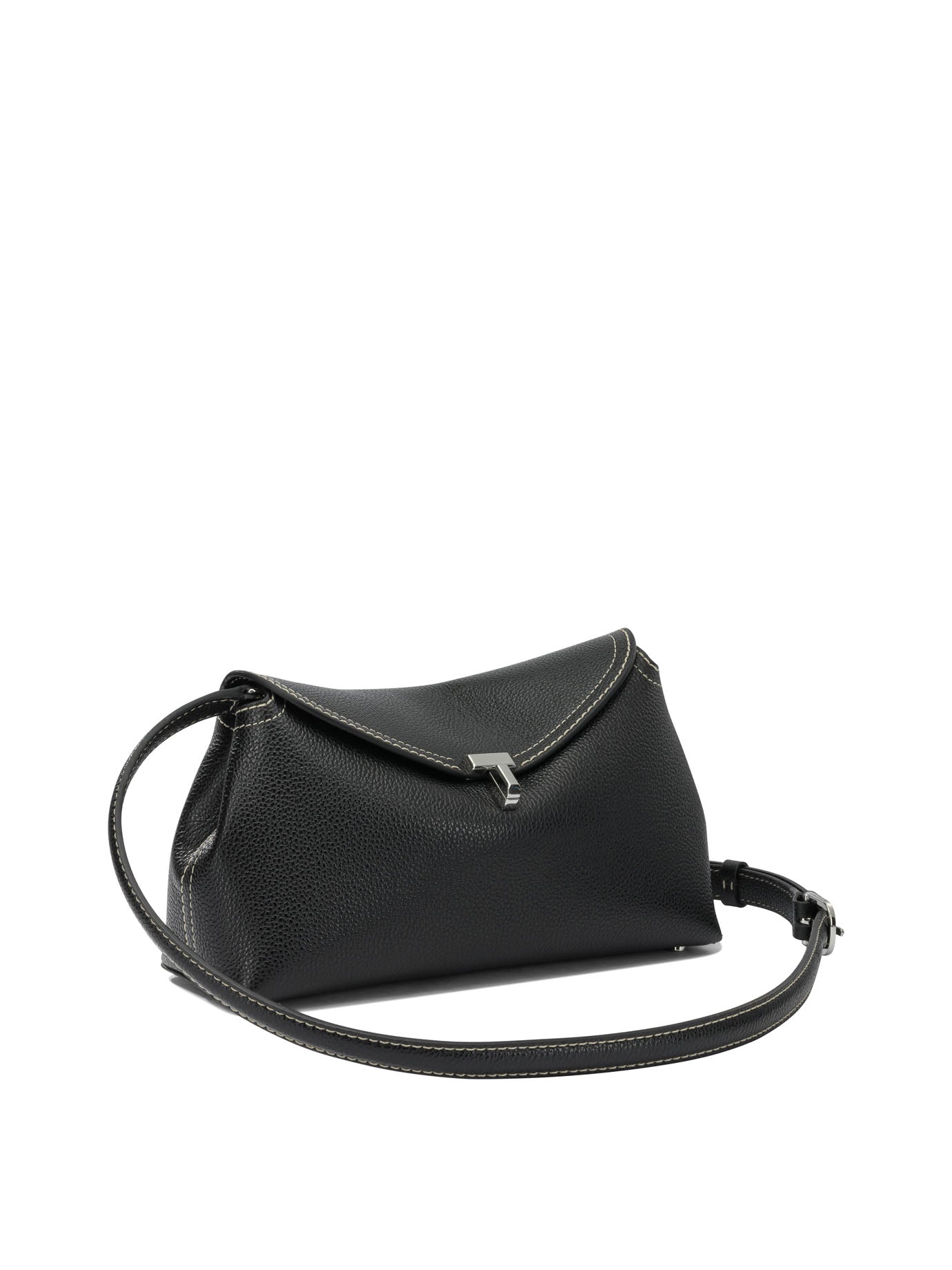 Toteme "T-Lock" Clutch Bag - Black