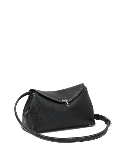 Toteme "T-Lock" Clutch Bag - Black