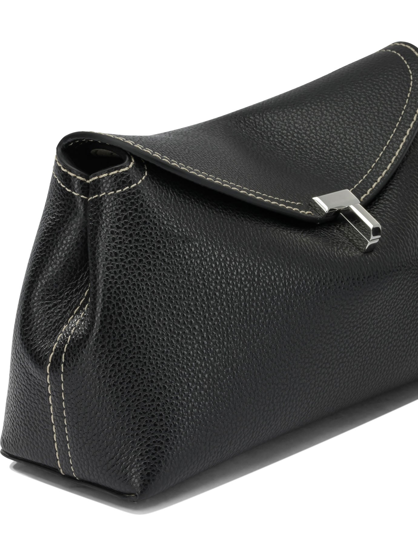 Toteme "T-Lock" Clutch Bag - Black