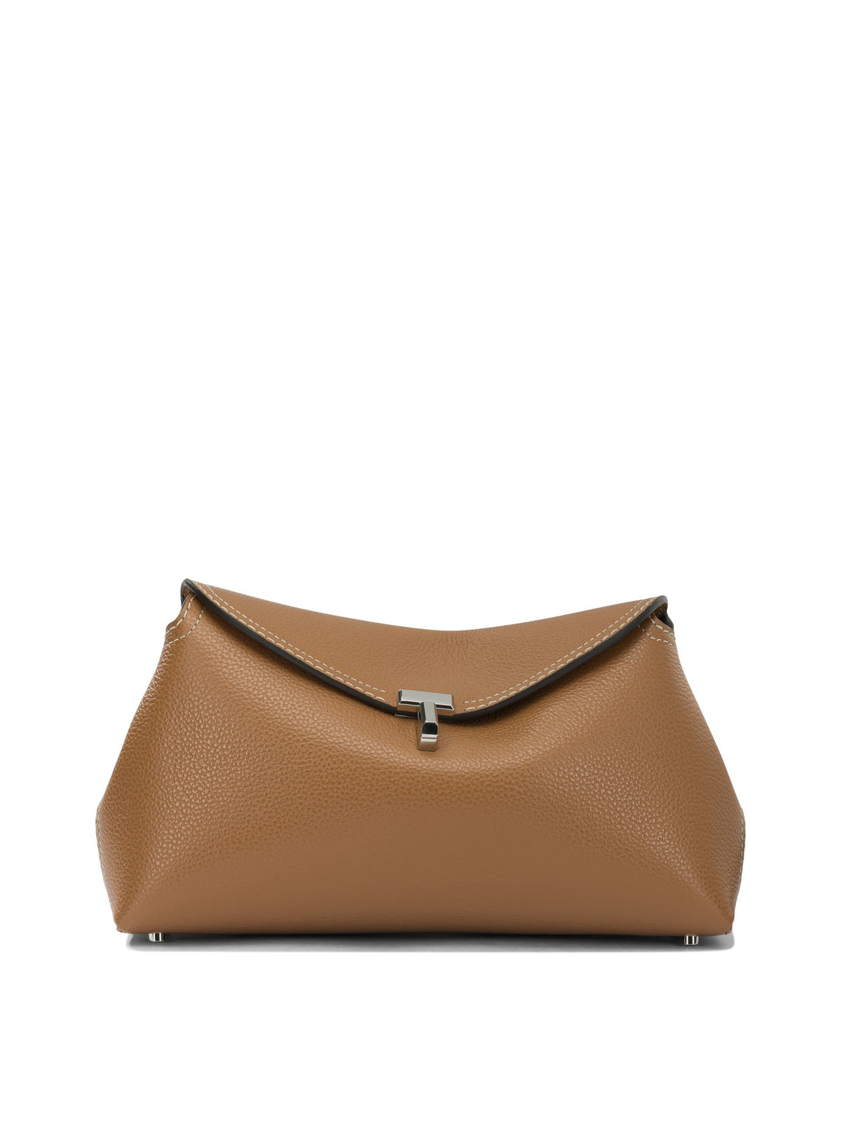 Toteme "T-Lock" Clutch Bag - Brown