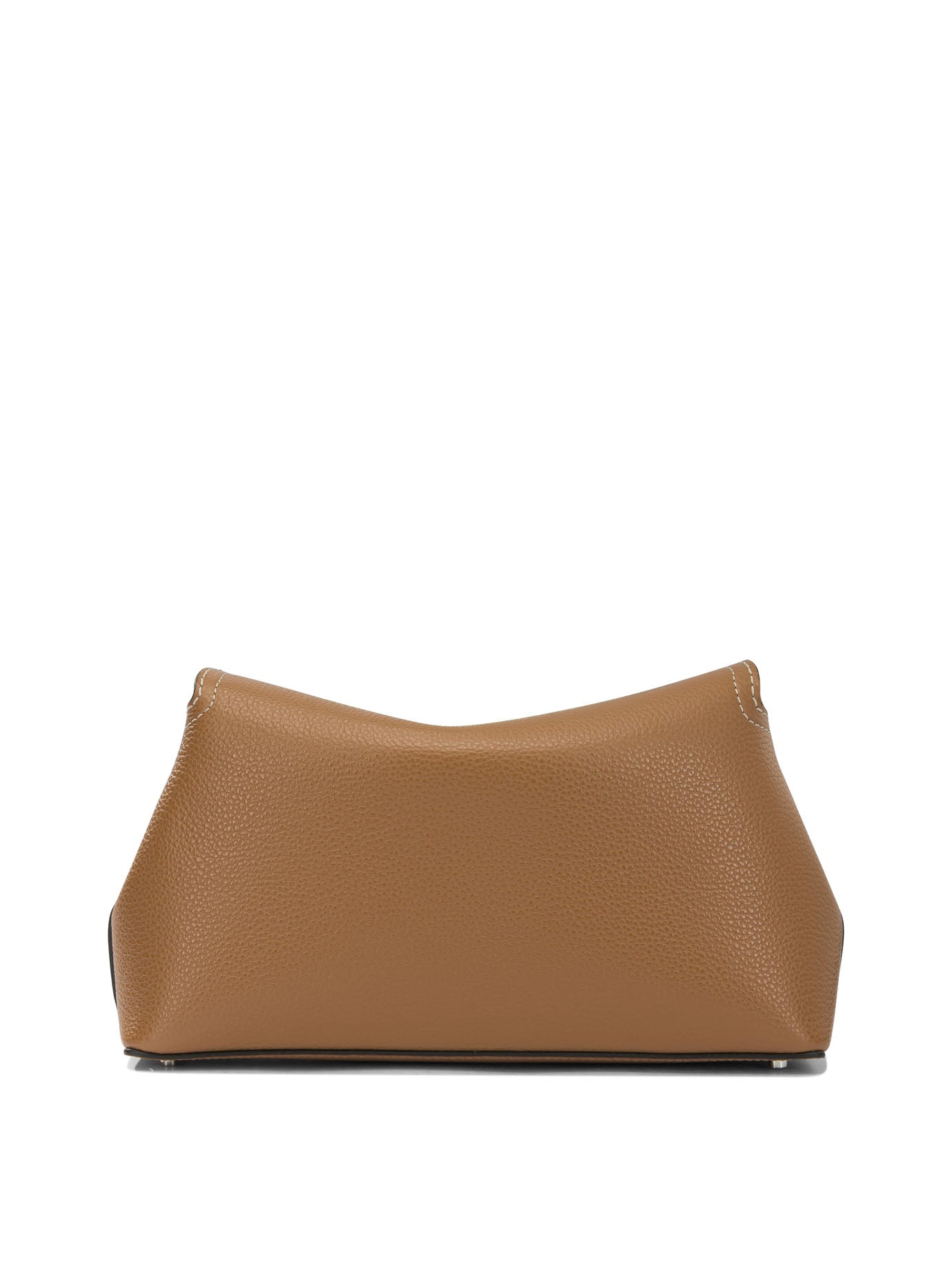 Toteme "T-Lock" Clutch Bag - Brown