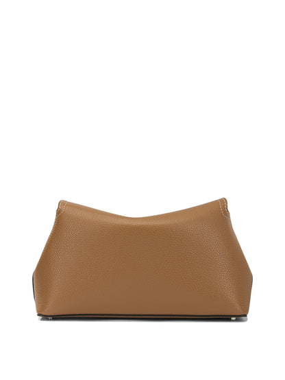 Toteme "T-Lock" Clutch Bag - Brown