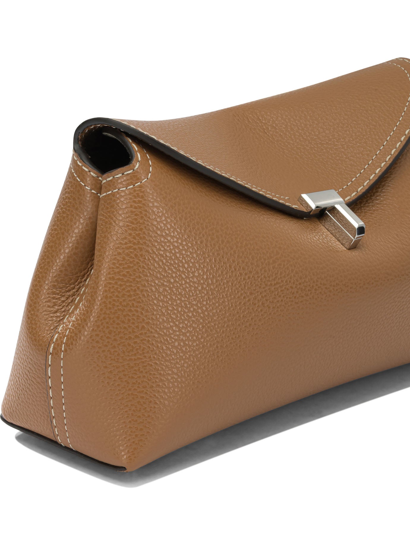 Toteme "T-Lock" Clutch Bag - Brown