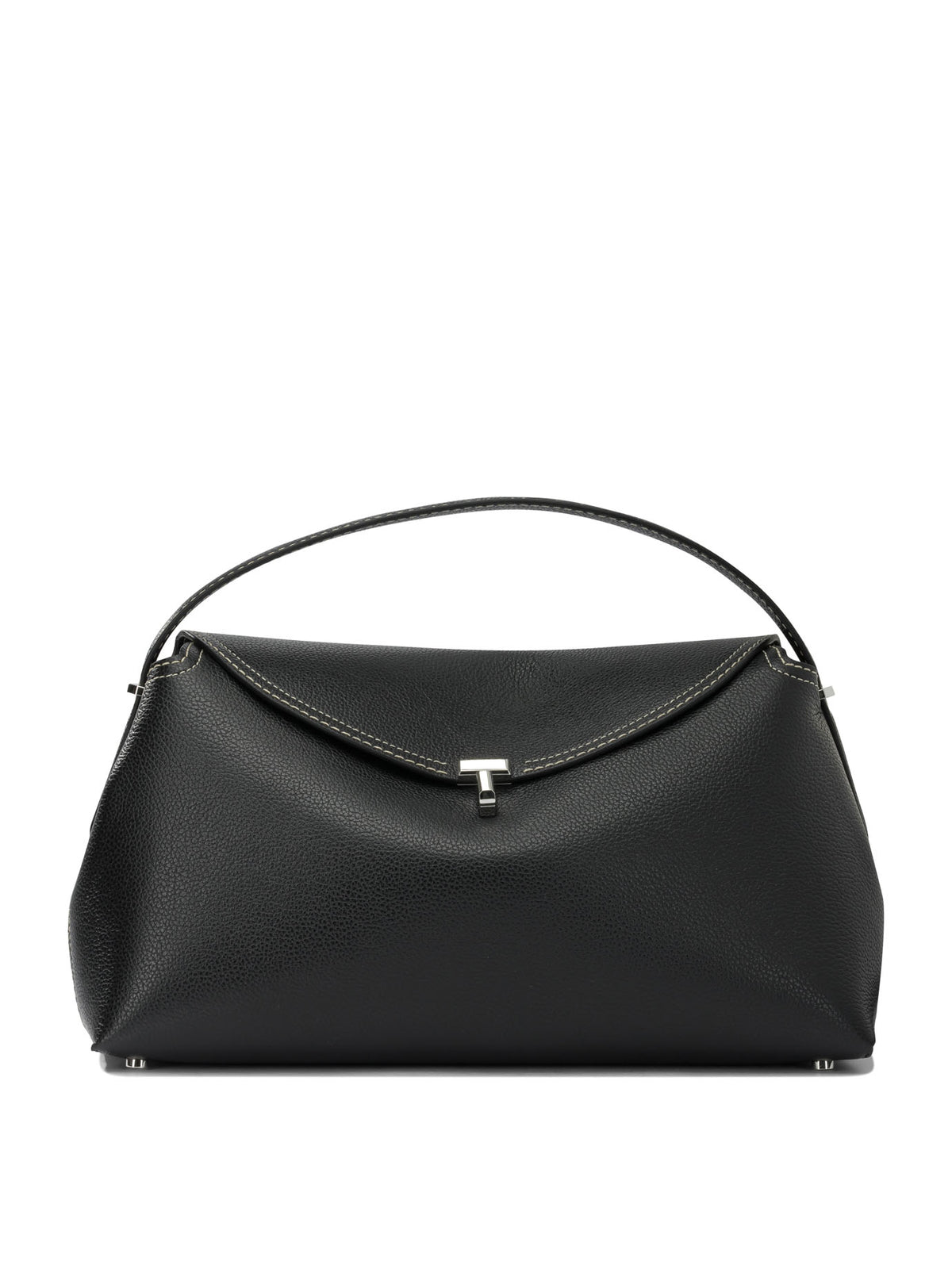 Toteme "T-Lock" Medium Hand Bag - Black