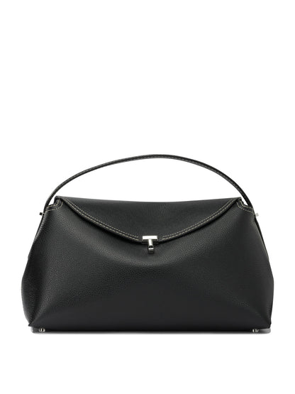 Toteme "T-Lock" Medium Hand Bag - Black