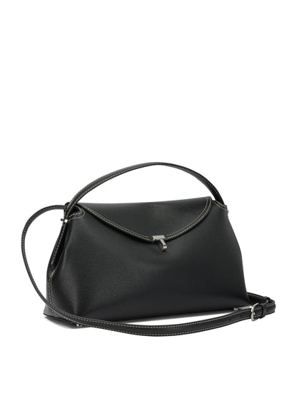 Toteme "T-Lock" Medium Hand Bag - Black