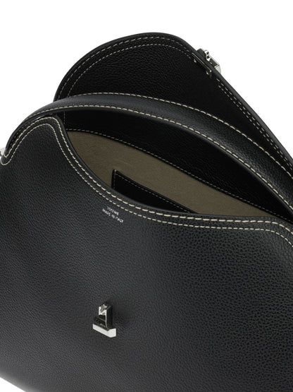 Toteme "T-Lock" Medium Hand Bag - Black