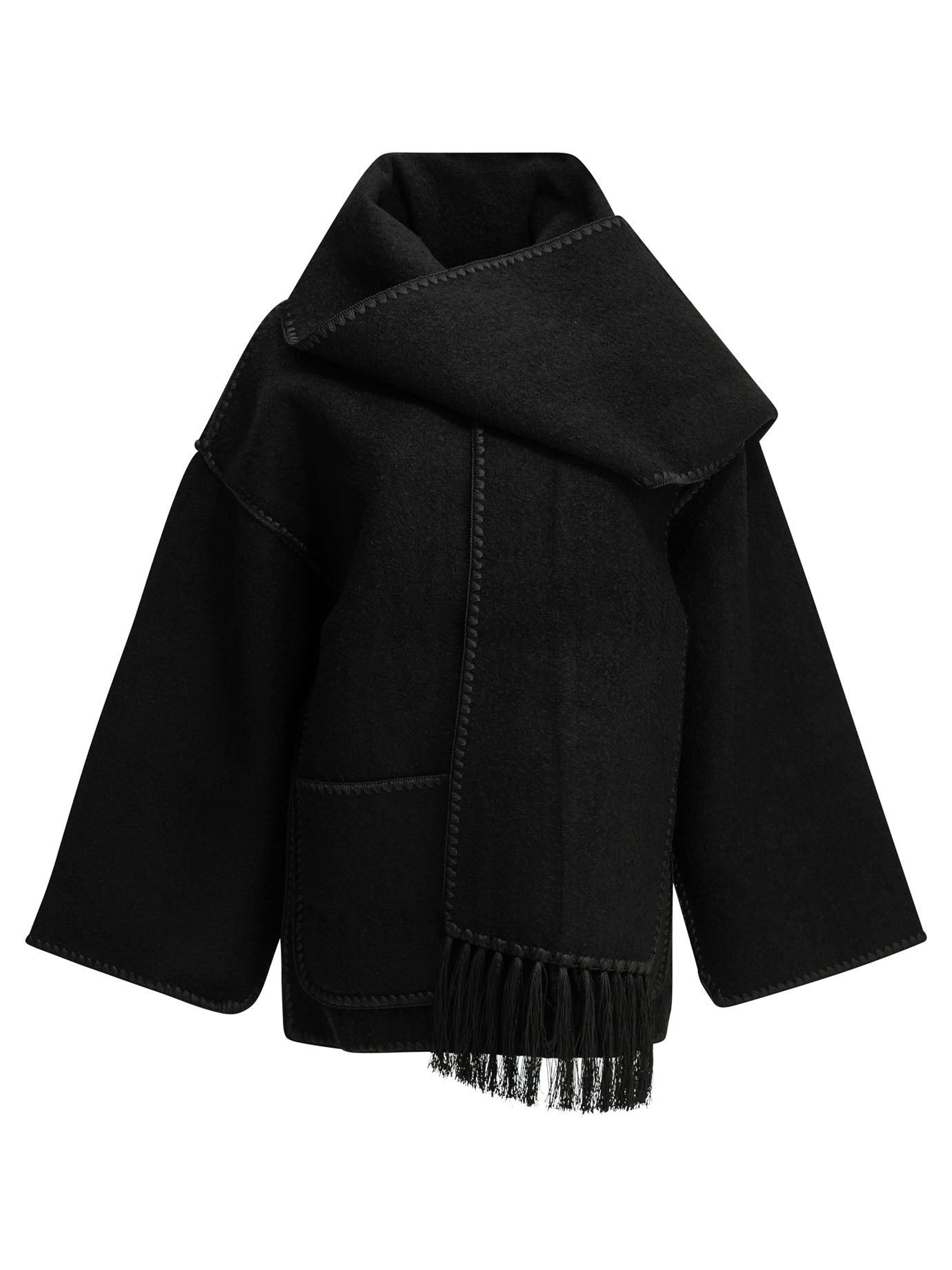 Toteme Short wool coat - Black
